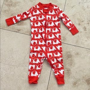 Hannah Andersson Zip Elephant Onesie